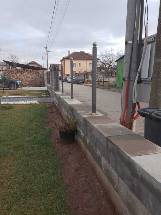 Строителни услуги, ограждане, фундаменти, полагане на паваж,ремонти