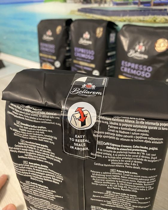 Cafea boabe espresso cremoso Bellarom, 1 kg (trimit prin curier)