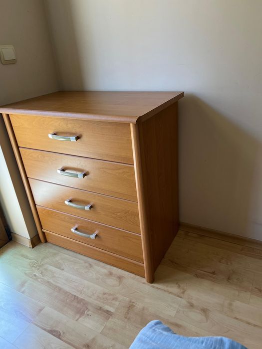 Обзавеждане за спалня-гардероб, легло, тоалетка, скрин, нощни шкафчета