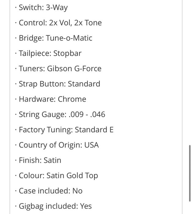 Gibson Les Paul 50s Tribute 2016 HP Satin Gold Top Dark Back