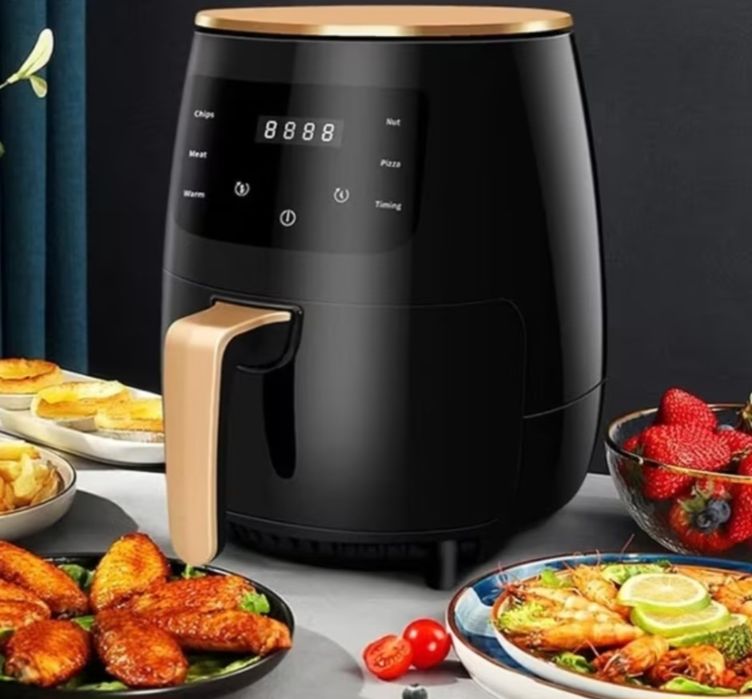 Електрически 6-литров уред за готвене Air Fryer с горещ въздух