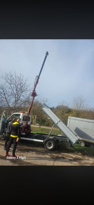 Услуги с самосвал+ кран