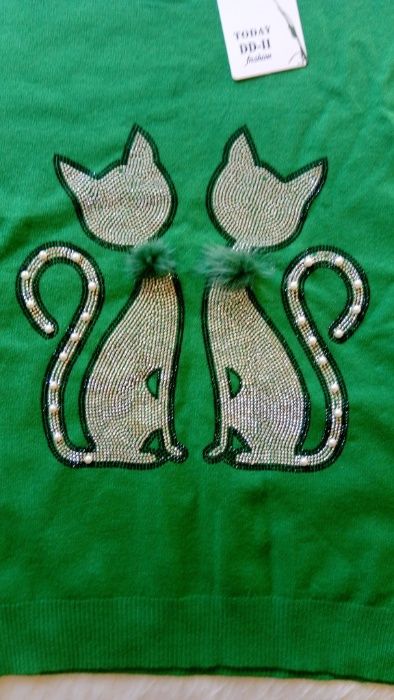 Дамски блузи с дълъг ръкав, бяла булана