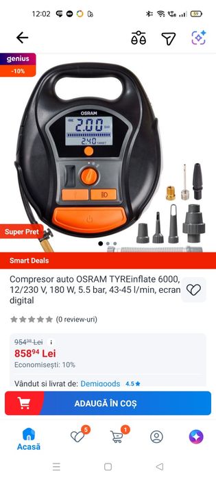 Compresor aer osram model Otir 6000