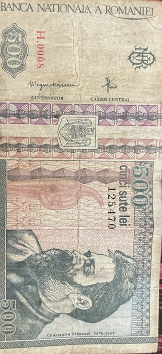Vand bacnota 500 lei