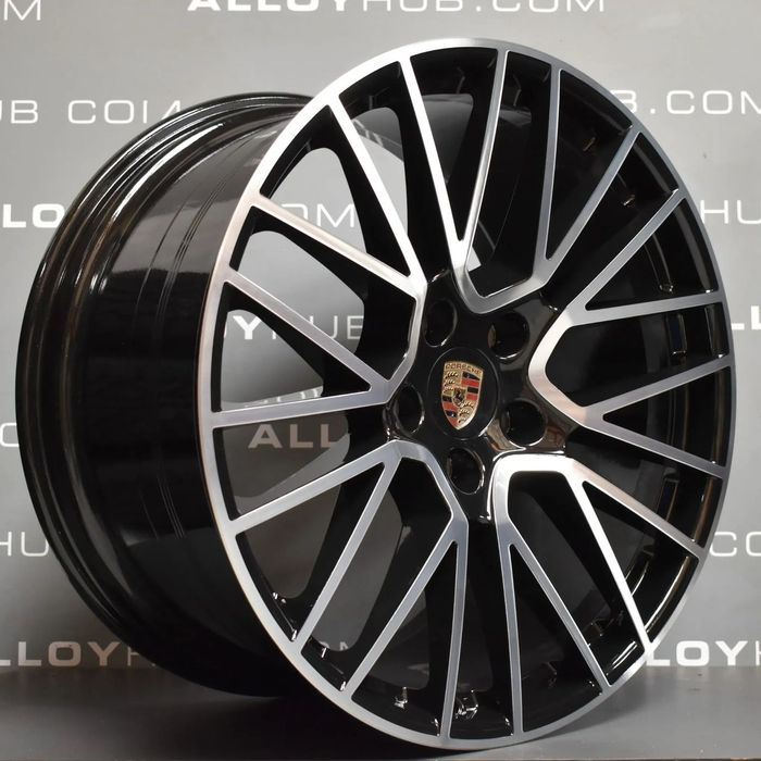 Jante Porsche 21 R21Panamera porsche cayenne negru lucios PORSCHE anvelope vara sau iarna incluse in pret jante in doua latimi