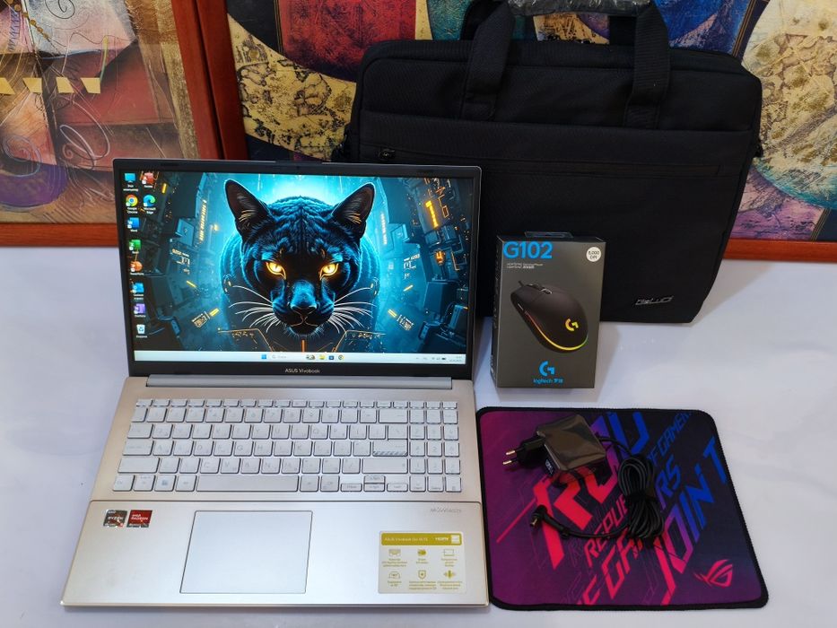 Asus Vivobook Ryzen 5-7 SSD512GB ОЗУ16ГБ Ноутбук Мощный Для Работы