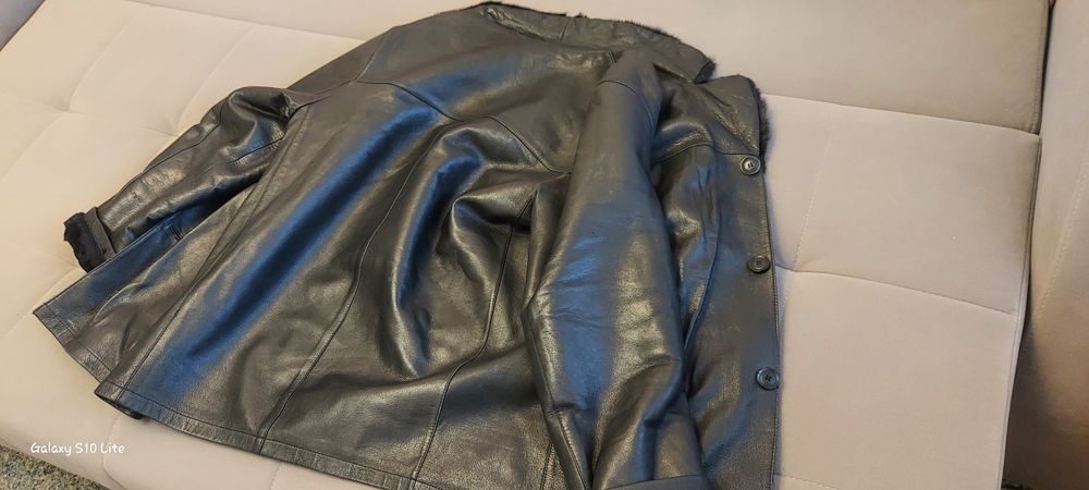 Дублёнка кожаная  мужская