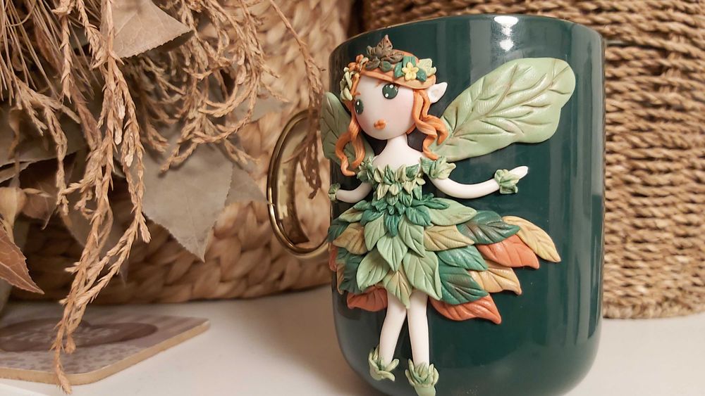 Cadou martisor fetite, sotie/iubita cana zana elfita natura handmade