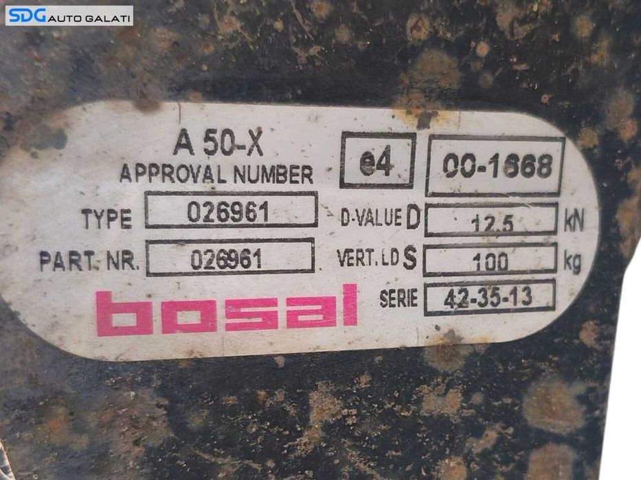 Cui Carlig Remorcare Tractare cu Instalatie Electrica Seat Alhambra 2001 - 2010 Cod E400-1668 [LC2423]