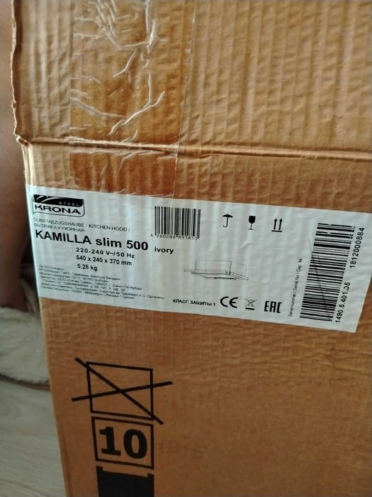 Вытяжка krona kamilla slim 500 ivory