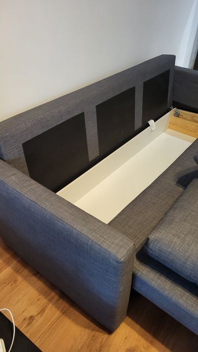 Canapea extensibila 3 locuri - gri inchis Friheten IKEA