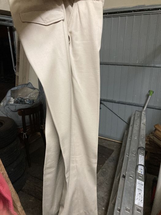 Costum nunta stofă sacou, pantaloni, vesta crem evenimente