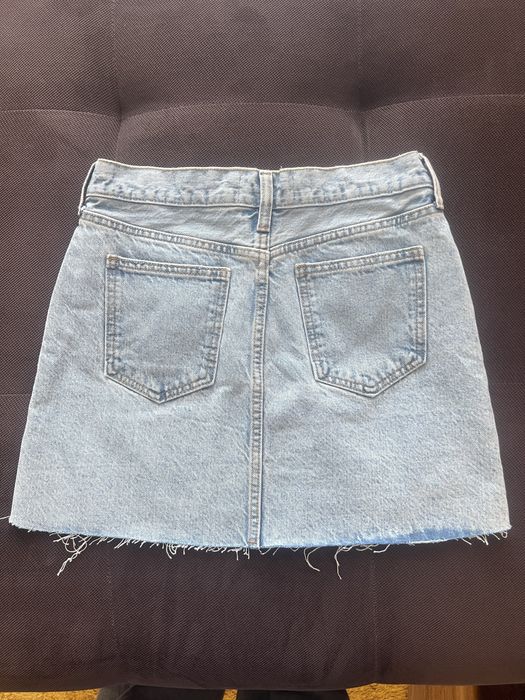 Fusta mini denim, Mango, XS