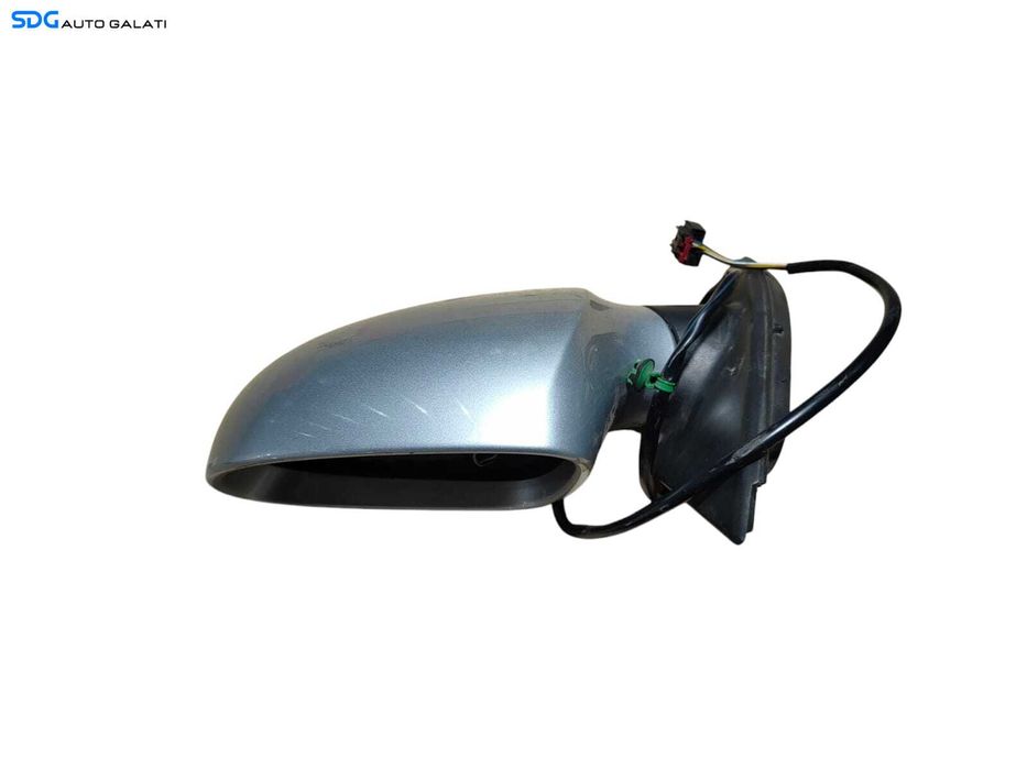 Oglinda Stanga Electrica Fara Pliere Rabatare Electrica cu Semnalizare Volkswagen Passat B6 2005 - 2010 Culoare Argintiu LA7W (Fara Sticla) [LR0568]