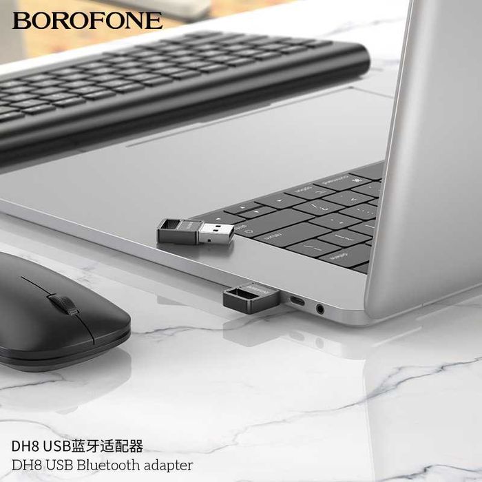 Borofone DH8 Adapter Usb to Bluetooth v5.1 multi-device speed 3.0 Mbps
