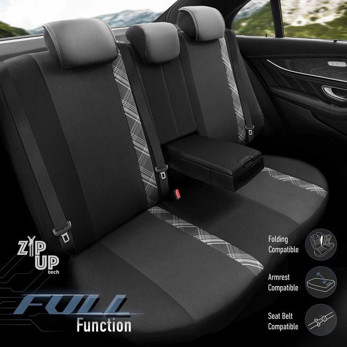 Комплект Тапицерия За Кола OTOM, Текстил/Кожа