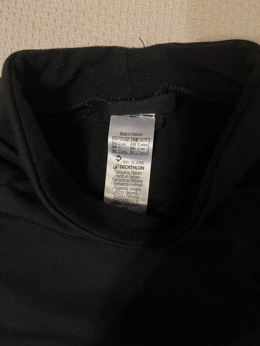 Pantaloni ski negri 12 ani, cadou bluza termica