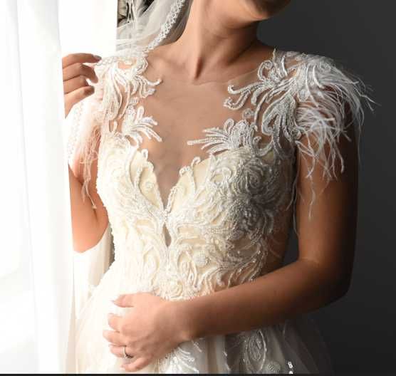 Rochie de Mireasa S - M Alb / Ivory