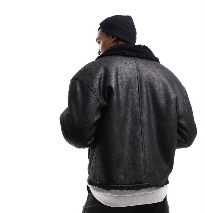 Уникално яке WEEKDAY  sim shearling.XL-XXL
