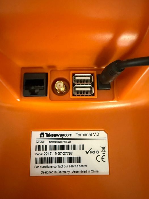 Tableta terminal V.2 Android Takeaway cu imprimanta usb ethernet