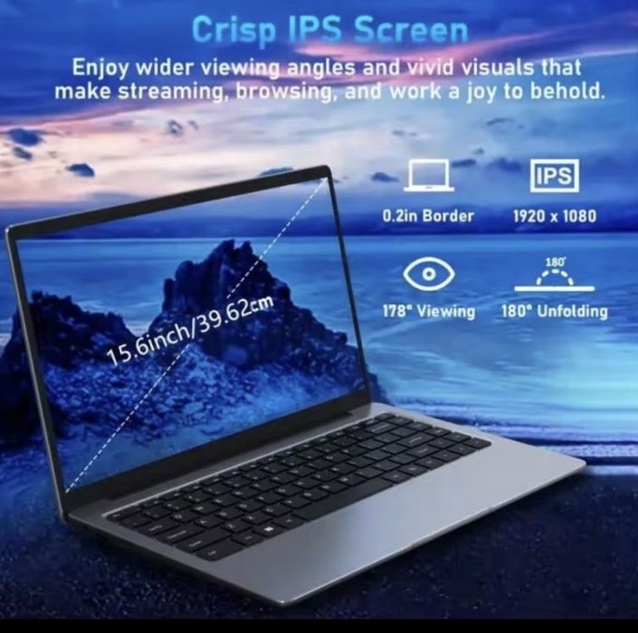 Windows 11,  15,6 IPS, Ram 16GB , SSD 128Gb, Celeron N5095