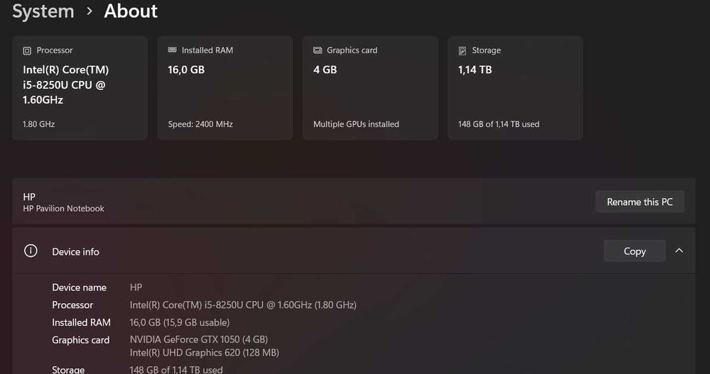 Laptop Gaming HP