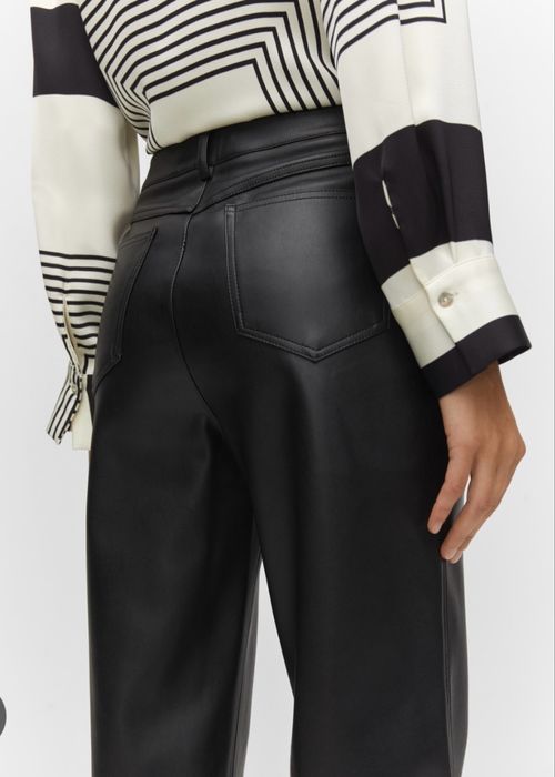 Штаны mango из эко кожи