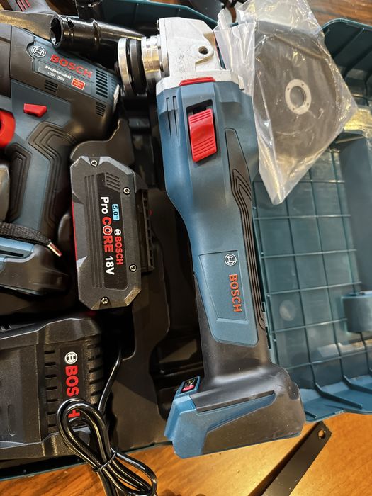 Гайковерт и Ъглошлайф Bosch Професионален Комплект +2бр 18 V Procore