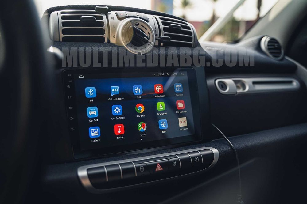 Smart ForTwo 2005-2010 Мултимедия Навигация Android