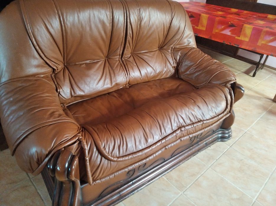 Кожена холова гарнитура