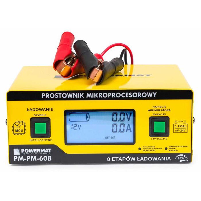 Redresor cu microprocesor pentru baterie auto 6V-24V 60B, PM0714
