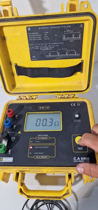 Chauvin arnoux C.A 6460  tester împământare si rezistenta