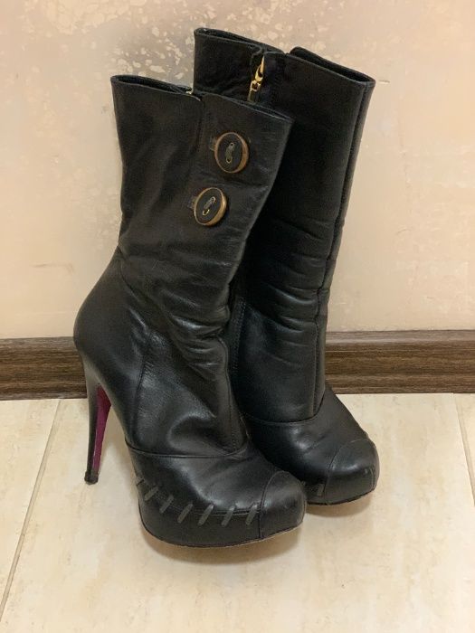 Боти от естестена кожа Gianni