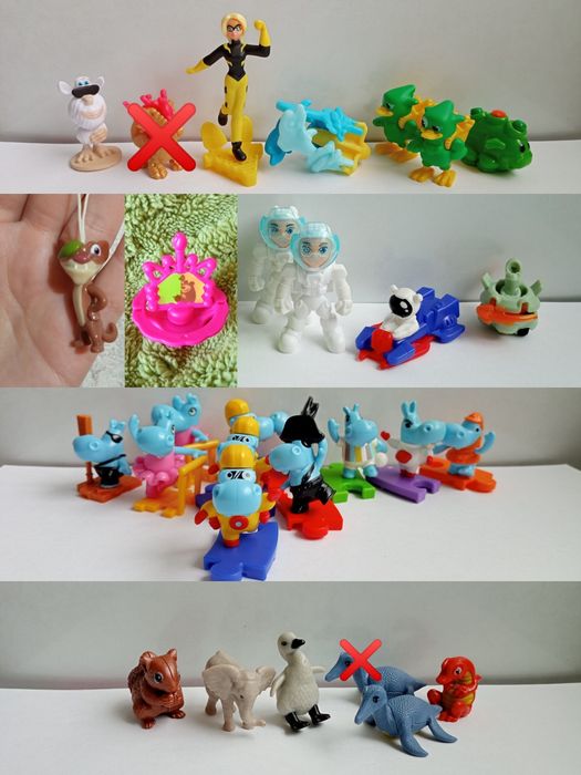 Фигурки из Kinder без вкладышей
