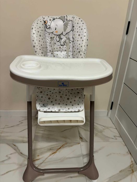 Столче за хранене Lorelli - Felicita, бежово със слонче