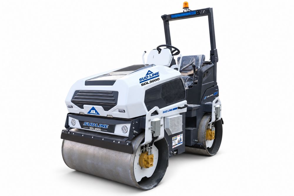 Cilindru compactor 3 tone Sud Line SDL 3000 - Kubota - Danfoss - produs nou ( Ammann / Hamm / Webber / Rammax / Bomag / Wacker Neuson /picior de oaie)