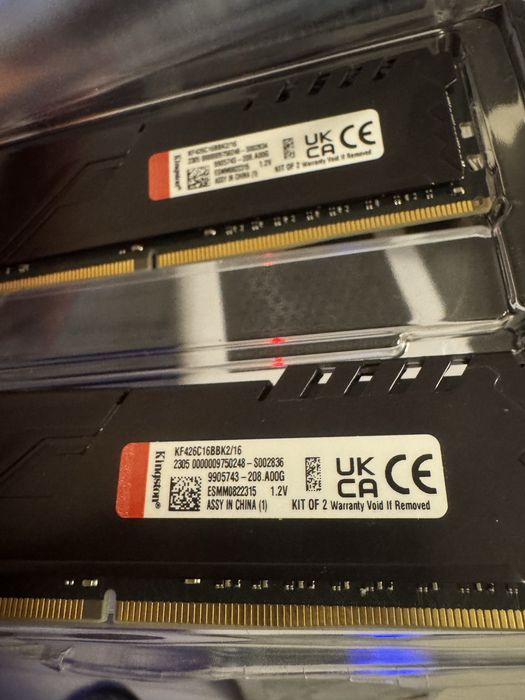 16 gb ram Ddr4 2666 mhz 2x8 gb  kinston fury beast