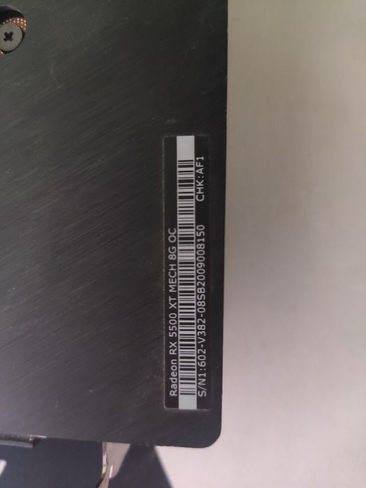 RX 5500 XT 8gb msi mech os