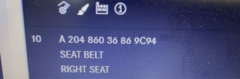 Centuri siguranță Mercedes C220 w204 2012