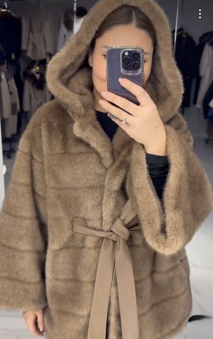 Шубка эконорка коричневая