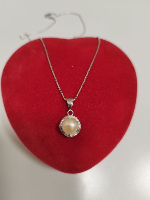 Сребърни комплекти, колие Swarovski, гривна