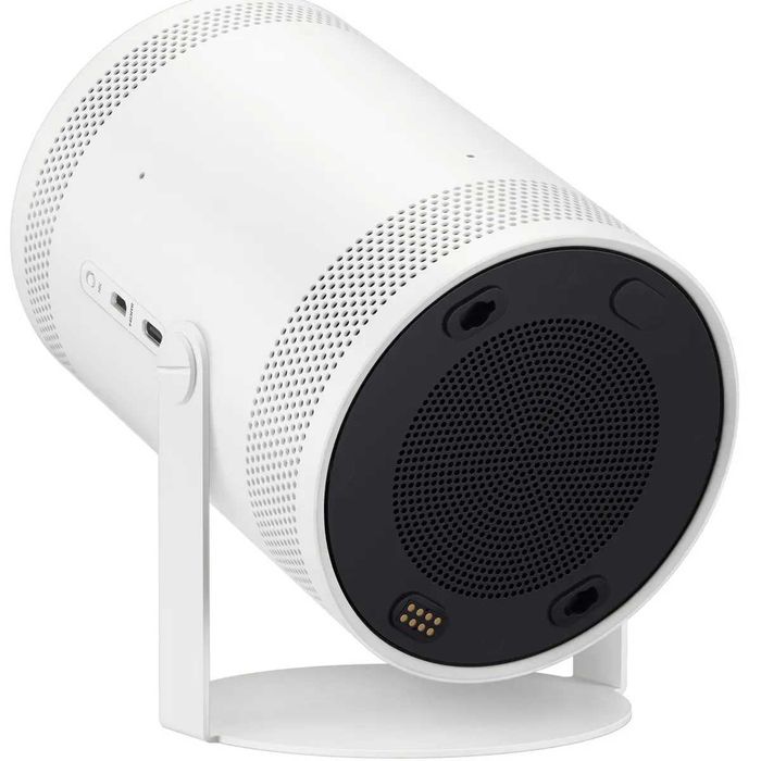 Videoproiector portabil Samsung The Freestyle Gen2, Full HD 1920 x 1080, Wireless, Bluetooth 5.2 (Alb) + Ecran proiectie
