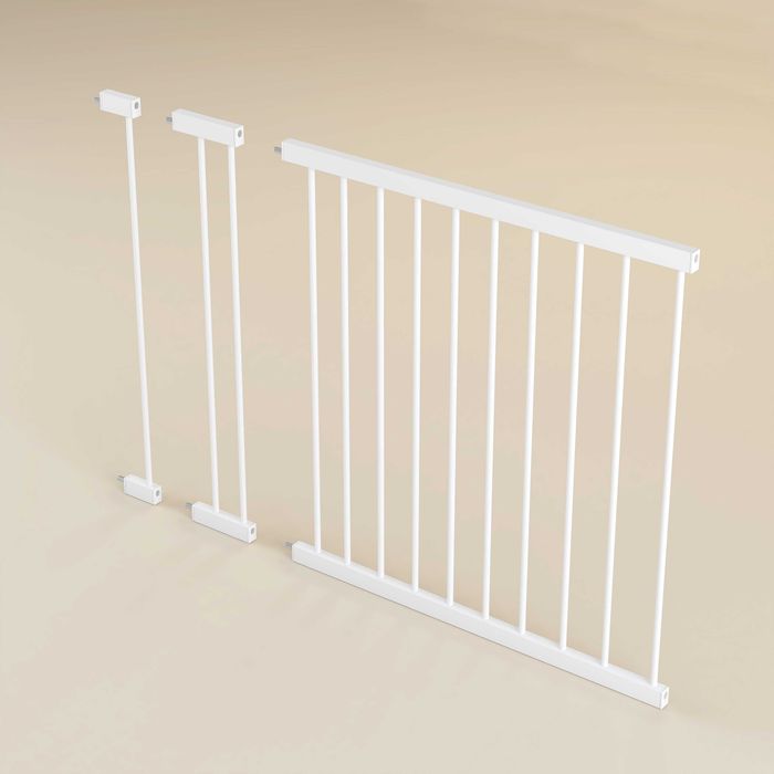 Poartă de Siguranță PRO 180°  75-82cm ALB pentru Animale si Copii