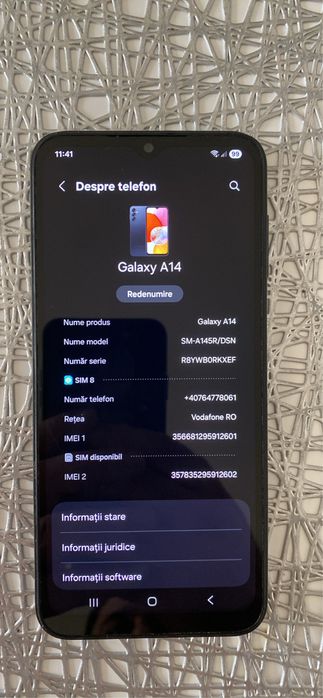 Samsung A 14 . Black