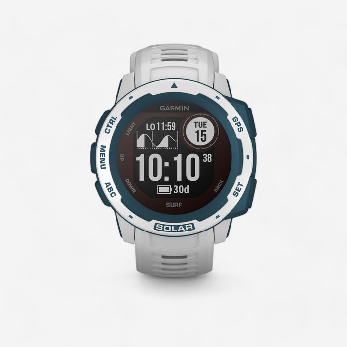 Ceas digital Instinct Solar Windsurf Alb - produs resigilat Decathlon