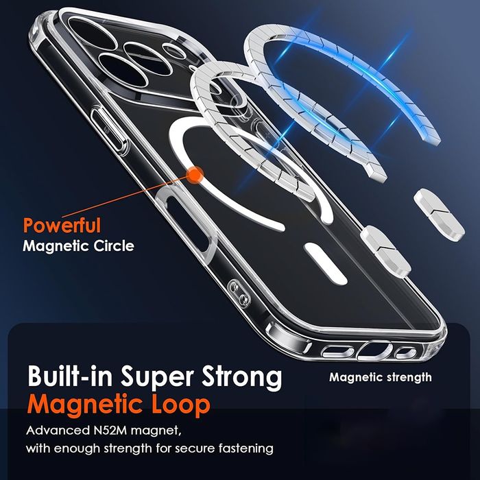 iPhone 17,16 всички модели MagSafe case,калъф със защита за камерите