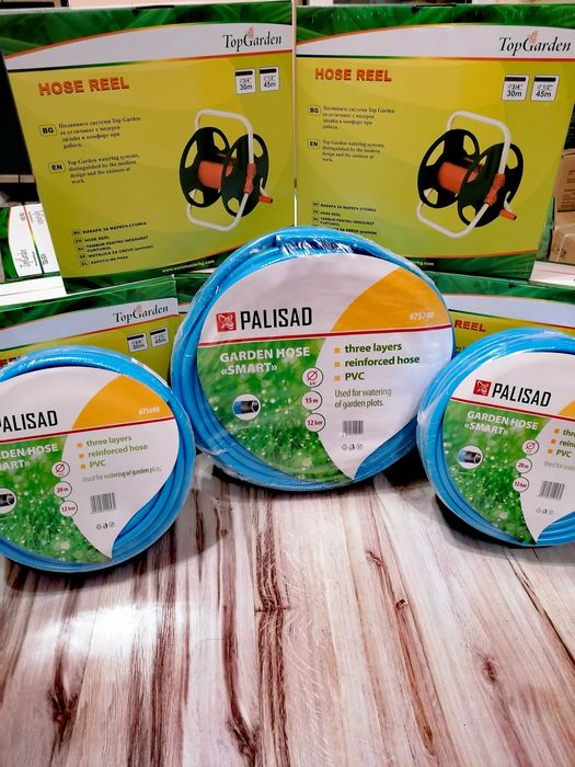 !АКЦИЯ!Tрислоен армиран PVC Маркуч за поливане с UV защита ПОЛША