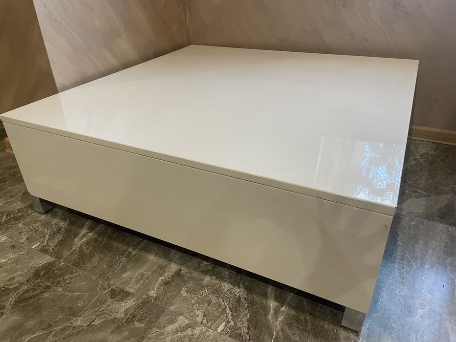 Бяла холна маса - масив, МДФ