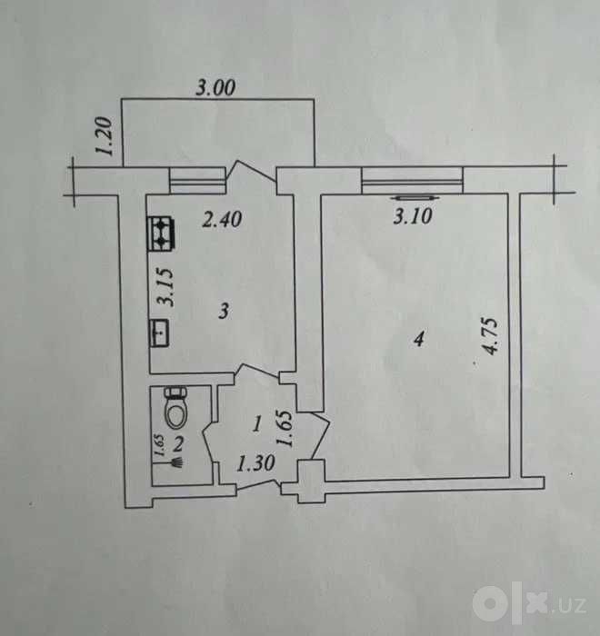Продается 1/3/5 Микрорайон Ташгресс Ор-р Сампи Без ремонта